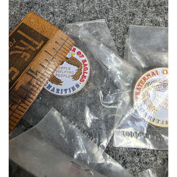 Fraternal Order Of Eagles Charities "People Helping People" Lapel Pins Set Of 8 - Picture 3 of 4